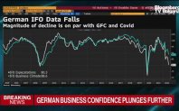 Доверието на бизнеса в Германия се е сринало до най-ниските