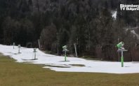 Ски пистите в ски курорта Браунек в Германия са частично