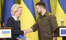 Кандидатурата на Украйна за членство в ЕС напредва по време, заяви Фон дер Лайен на посещение в Киев