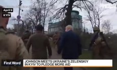 Един от първите от Г-7, Джонсън отиде в Киев