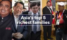 Петте най-богати семейства в Азия