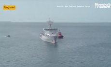 Военен кораб на Нова Зеландия достави вода за Тонга