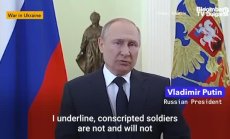 Путин не използва войници на срочна служба в Украйна