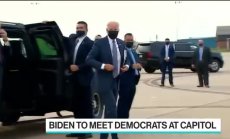 Байдън разговаря с демократите в Капитолия преди пътуването в Европа