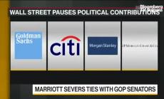 Американски банки временно спряха даренията си за политически партии