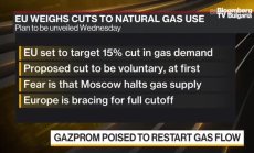 Европа се готви да ограничи потреблението на газ