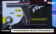 Тайфунът Муйфа се насочи към Шанхай
