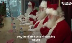 Дядо Коледа се обучава за празниците