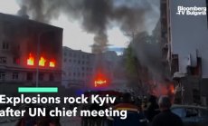 Експлозии разтърсиха Киев след срещата на ген.-секретар на ООН