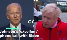 Отличният телефонен разговор на Джонсън с Байдън