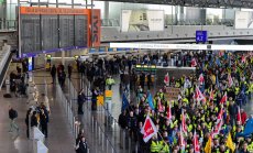 Климатични активисти затвориха летището във Франкфурт   