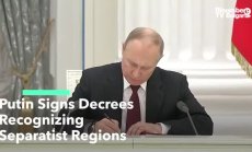 Путин подписа указа за признаване на двата сепаратистки региона в Източна Украйна