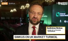 Симкус, гуверньор на ЦБ на Литва подкрепя 75 бп