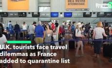 Реакции на британската карантина за пристигащи от Франция