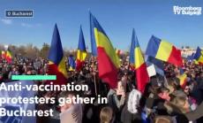 Протести срещу ваксинацията в Букурещ
