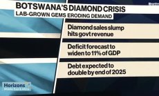 Сривът в търсенето на диаманти застрашава Ботсуана