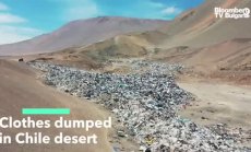 Сметище за дрехи в пустинята на Чили