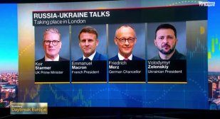 Зеленски е в Лондон за мирните преговори