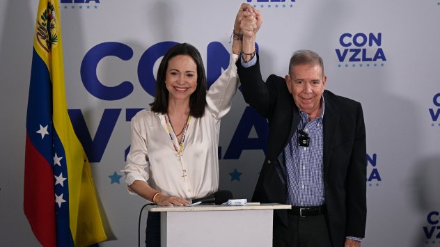 Мария Корина Мачадо и Едмундо Гонзалес. Снимка: Bloomberg