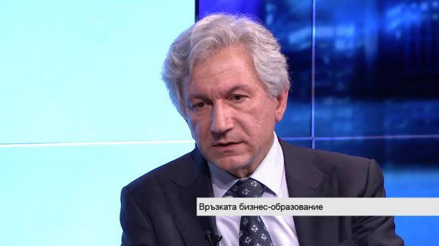 Огнян Траянов, председател на Българската мрежа на Глобалния договор на ООН и на ТехноЛогика. Снимка: Bloomberg TV Bulgaria