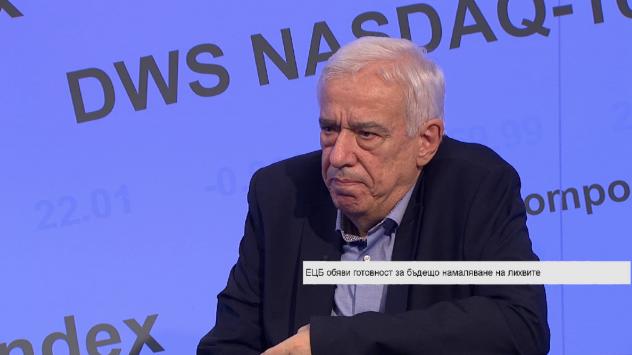 Проф. Ганчо Ганчев, макроикономист, преподавател в ЮЗУ. Снимка: Bloomberg TV Bulgaria
