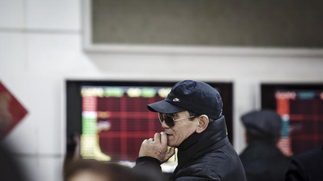 Борсата в Шанхай. Снимка: Bloomberg TV