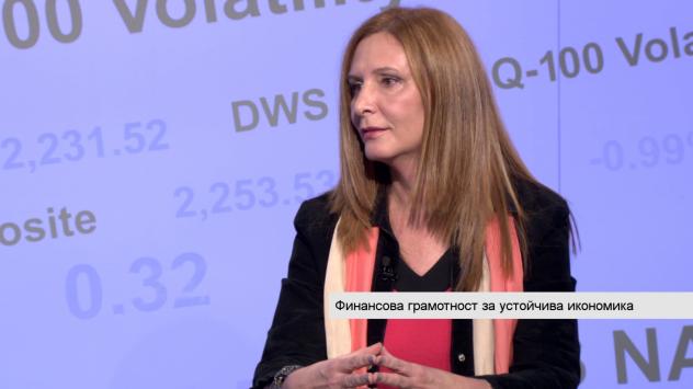 Росица Вартоник, фондация „Инициативи за финансова грамотност“. Снимка: Bloomberg TV Bulgaria