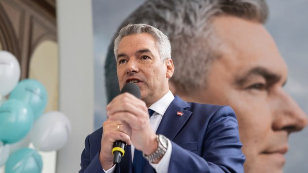 Хърбърт Кикл, лидер на "Партията на свободата" в Австрия. Снимка: Bloomberg