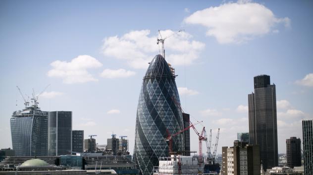 Лондонското Сити - Photographer: Simon Dawson/Bloomberg