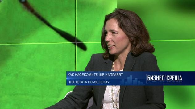 Олга Марсенак, съосновател на Nasekomo. Снимка: Bloomberg TV Bulgaria 