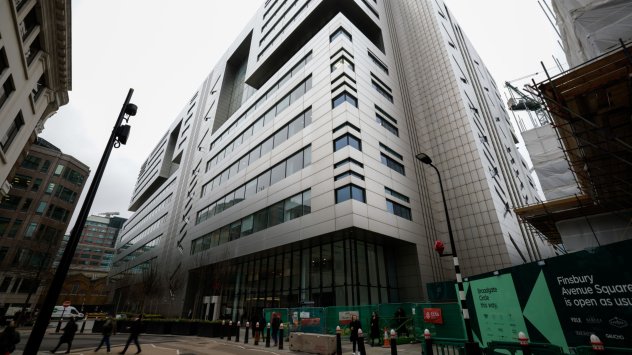 Снимка: Лондонският офис на Credit Suisse. Лондон, Обединеното кралство. 20 март 2023г. Photographer: Jason Alden/Bloomberg