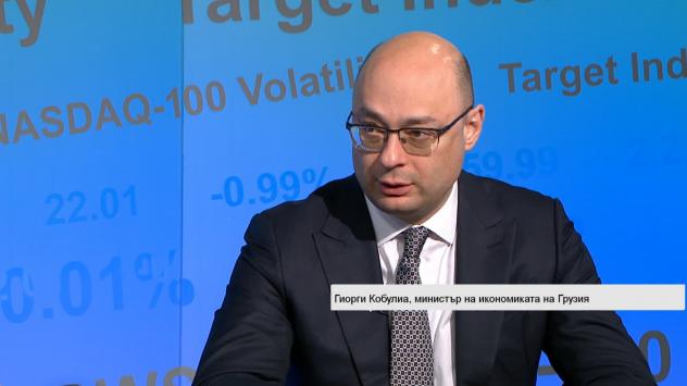Гиорги Кобулиа - министър на икономиката на Грузия. Снимка: Bloomberg TV Bulgaria