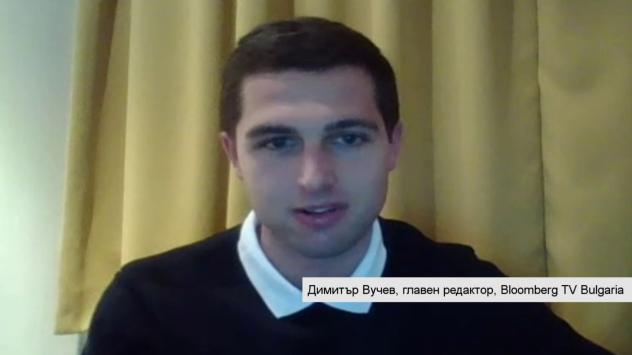 Главният редактор на Bloomberg TV Bulgaria и водещ на Investbook Димитър Вучев Снимка: Bloomberg TV Bulgaria