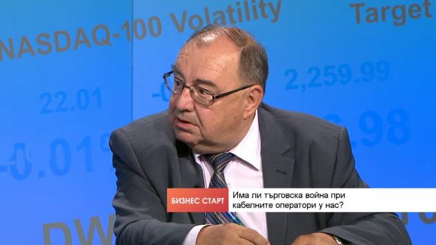 Валентин Георгиев, изпълнителен директор на Национално сдружение на кабелните оператори &quot;Клуб 2000&quot;. Снимка: Bloomberg TV Bulgaria 