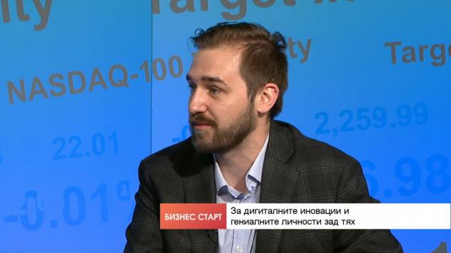 Александър Кръстев, създател на &quot;Аз чета&quot; и консултант на книгата &quot;Креатiвен отбор“. Снимка: Bloomberg TV Bulgaria 