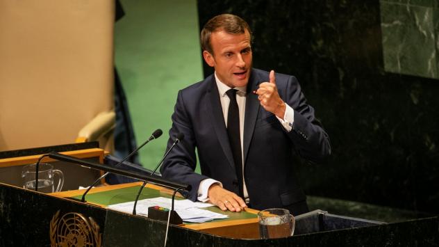 Президентът на Франция Еманюел Макрон. Снимка: Jeenah Moon/Bloomberg