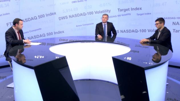 Проф. Сергей Игнатов, преподавател и ръководител на Института по египтология в България и Траян Траянов, програмен директор на фондация &quot;Заедно в час&quot;. Снимка: Bloomberg TV Bulgaria