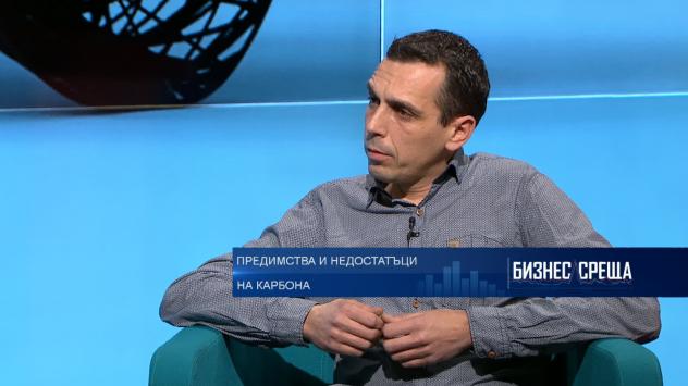 Александър Попов, съосновател на Карбон Тъч. Снимка: Bloomberg TV Bulgaria