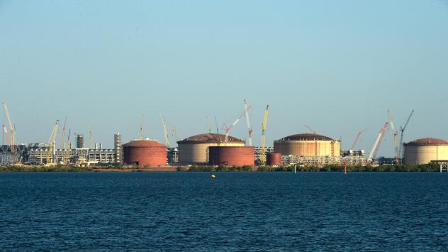 Терминал за втечнен газ, Дарвин, Австралия, 29 юли 2015. Photographer: Carla Gottgens/Bloomberg