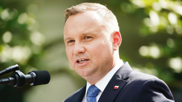 Президентът на Полша Андрей Дуда. Снимка: Bloomberg