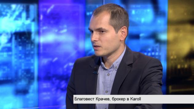  Благовест Крачев, брокер в Karoll. Снимка: Bloomberg TV Bulgaria