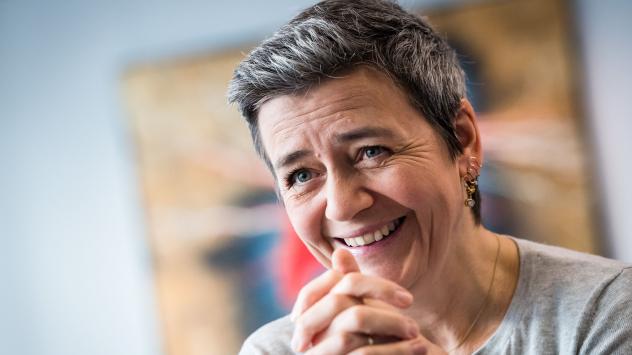 Европейският комисар по конкуренцията Маргрете Вестагер. Снимка: Bloomberg