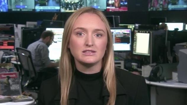 Сандра Килхоф от Bloomberg в Лондон. Снимка: Bloomberg TV Bulgaria