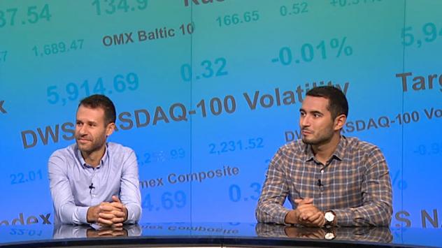 Мирослав Мирославов, съосновател на Office RnD, Момчил Андреев, маркетинг директор на Office RnD. Снимка: Bloomberg TV Bulgaria