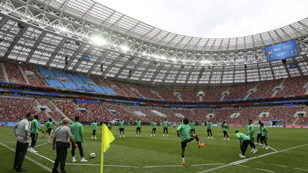 Стадион &quot;Лужники&quot; в Москва, Русия. Снимка: Andrey Rudakov/Bloomberg