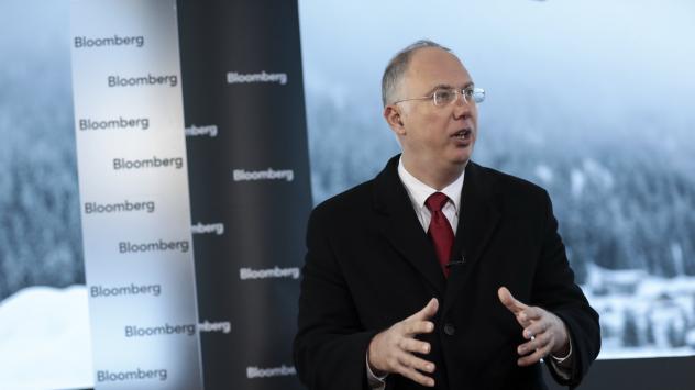 Кирил Дмитриев, директор на Руския фонд за преки инвестиции. 23 януари 2018. Photographer: Simon Dawson/Bloomberg