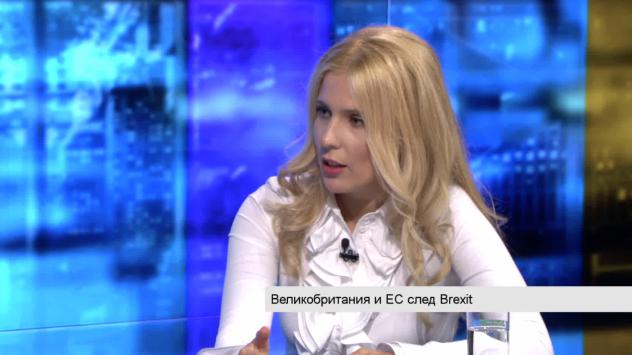 Жулиета Пенева, политически наблюдател, възпитаник на London School of Economics. Снимка: Bloomberg TV Bulgaria
