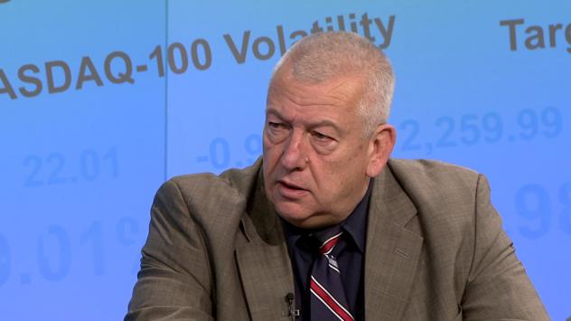 Д-р Тихомир Стойчев, преподавател в Нов български университет. Снимка: Bloomberg TV Bulgaria