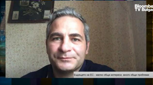 Любомир Стефанов, политолог. Снимка: Bloomberg TV Bulgaria 