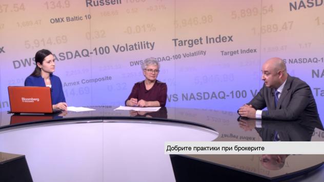 Снежана Стойчева, мениджър на Imoti.net, и Антон Илиев, съосновател на КА5 имоти. Снимка: Bloomberg TV Bulgaria 